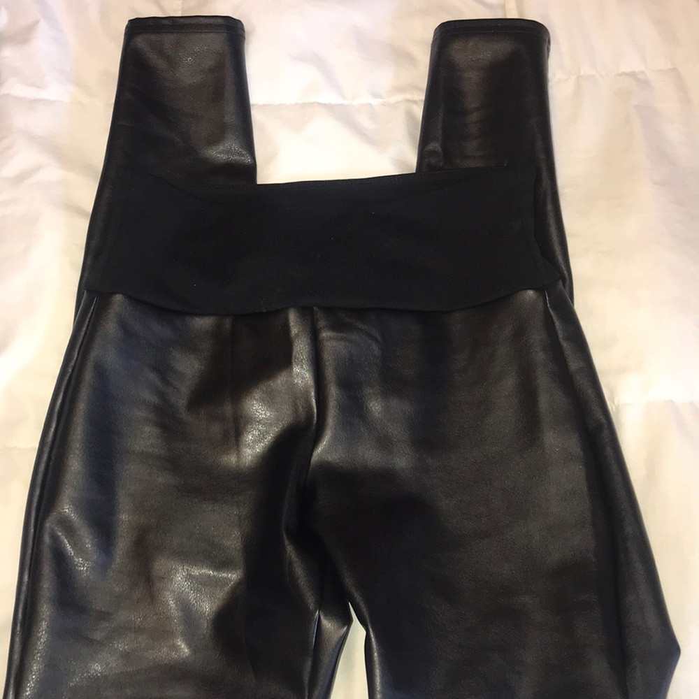 Spanx leather leggings